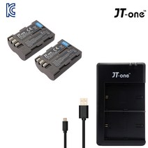 제이티원 제이티원 니콘 EN-EL3E 호환배터리+USB충전기 D70S, USB 듀얼충전기1개 호환배터리2개