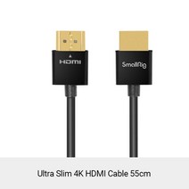 SmallRig- 슬림 4K HDMI 케이블 55cm DSLR/모니터/무선 비디오 송신기 및 수신기 2957 용, [02] 55CM, 02 55CM