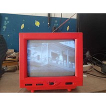 레트로 인테리어 카페 소품 흑백 컬러 브라운관 TV, 7인치 미니