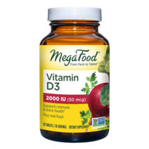 Megafood 비타민 d3 2000iu 타블렛, 30개입, 1개, 30정