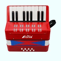 8 베이스 아코디언 미니 소형 피아노 키보드 장난감 선물 17 키 초보자 교육, [04] Red