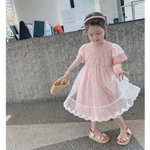 (바로배송) 마이슈마켓 공주 꽃 샤샤 아기원피스 [7-15호] 레이스 여아옷 5살 7살 여자아이 조카선물