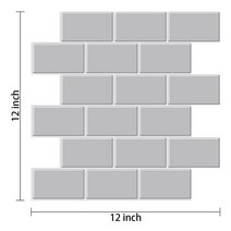붙이는 벽지 셀프 웨인스코팅 템바보드 풀바른대형 30.5x30.5 붙이는 벽 스티커 껍질과 스틱 3D 지하철 타, 03 VP111_02 3 pieces