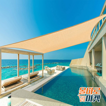 자외선 차단 여름 필수템 테라스 펜션 가림막 그늘막, 사각베이지 5x5