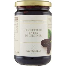 이탈리아 아그리시칠리아 AGRISICILIA 엑스트라 블랙 멀베리 뽕나무열매 오디잼 360g, 8팩