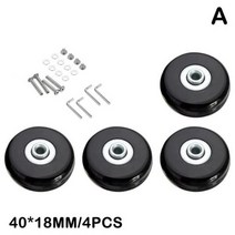 4 개 바퀴 교체 나사 여행 수하물 가방 차축 수리 키트 40/45/50mm 조용한 캐스터 휠 DIY