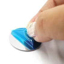 LUCK 자석스티커 4개입 스티커자석 원형자석 붙이는자석