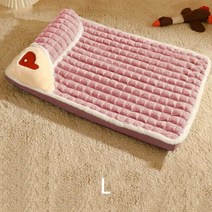 애완 동물 미끄럼 방지 개 고양이 침대 이동식 커버 정형 외과 거품 세척 가능 강아지 쿠션 겨울 따뜻한 매트, Pink, 3XL