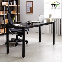 TS-04 강화유리 컴퓨터 데스크 철제책상1800x800, 화이트프레임/유리(화이트)