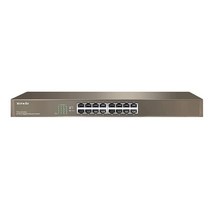 Tenda TEG1016G | 16포트 기가비트 이더넷 스위치 | 데스크탑 네트워크 스플리터 | 견고한 스틸 | 팬리스 | 플러그 앤 플레이 | 트래픽 최적화 | 비관리형 | 제한, 24-Port Gigabit