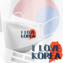 인쇄마스크 아이러브코리아 대한민국 태극기 마스크 25매 모델명 dki_29 KF94 3D입체형