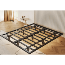 침대프레임 철제 조립형 싱글 슈퍼싱글 퀸 킹 프레임, 180x200cm 프레임+센서조명 매트리스없음