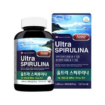 노블 울트라 스피루리나 1450mg x 180정 해조류 고단백질 엽록소 피코시아닌 소화 면역 항산화 SOD 피부건강 1box 2box 3box