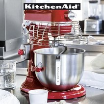[KitchenAid] 키친에이드 5KSM7990 7쿼터 커머셜 믹서 미국 공식 수입품 화이트 레드 컬러