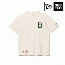 [엔터식스]뉴에라 [빈필] 뉴에라 MLB 쿠퍼스 타운 로고 브루클린 다져스 티셔츠 아이보리13546459