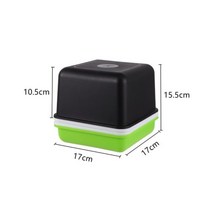 플랜트박스 대형 화분 플라스틱 베란다텃밭 텃밭상자 1 pc 종자 새싹 트레이 수경 땅콩 새싹 상자 콩 완두콩 밀 묘목 새싹 트레이 성장 발아 흙 없는, 정사각형