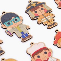 민화샵 직업우드팬시 팬시우드 나무공예 우드공예 공예반제품, 경찰