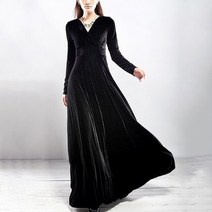 겨울원피스 롱 니트 여성 가을 겨울 골드 벨벳 맥시 롱 드레스 여성 빈티지 파티 드레스 정장 슬림 vestidos