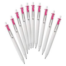 MITSUBISHI Pencil Mitsubishi 연필 젤 볼펜 Uniball One 0.38 핑크 10 Hako UMNS38.13, 1개, 상품명참조
