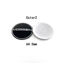 휠캡 4개/ 64.5MM 60MM 45MMM VOSSEN 정밀 시리즈 자동차 휠 센터 허브 캡 스티커 배지 엠 블 럼, 02 color2