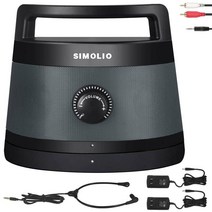 SIMOLIO 수중 스피커 TV 용 무선 2.4GHz 휴대용 사운드 박스 소리 배달 영화 최대 30m 무선 AC 전원 충전식 무선 TV 소리 분명 예비 헤드셋 및 어댑터 SM-621