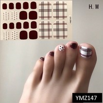 스타존 셀프 컬렉션 네일 글리터/무광/그라데이션 패디패치 패디스티커, YMZ147