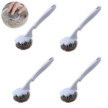 다라온 주방용 업소용 손잡이 철수세미 설거지 브러쉬 솔 4세트 + 사은품 증정 (철 수세미 20g 6세트), 랜덤 4세트