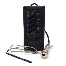 4 밴드 기타 EQ-7545R 이퀄라이저 어쿠스틱 프리 앰프 픽업 6.5MM 출력, With Endpin jack