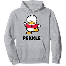 산리오 후드티 Pekkle 캐릭터 앞면과 뒷면 풀오버 후디 130478