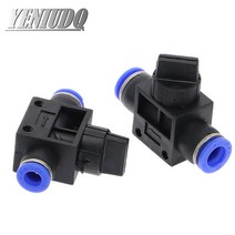 HVFF "공기 공압 핸드 밸브 피팅 4mm-12mm OD 호스 파이프 튜브 푸시 연결 T-조인트 2 방향 흐름 제, [05] HVFF, [05] 12mm