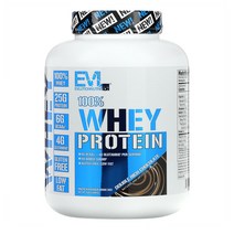 복합 프로틴 파우더 EVLution Nutrition 100 유청 단백질 더블 리치 초콜릿, 1개, 2.268kg(5lbs)