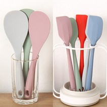 국산 실리콘 밥주걱 알뜰주걱 고무 깔끔이 싹쓸이 친환경 볶음밥 미니 이유식 베이킹 조리, 그레이