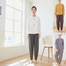 생활한복 개량한복 절복 법복 핀탁 자수 20수 순면 한벌 세트