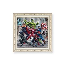 L.ONLINESHOP마블 히어로 어벤져스 보석 십자수 40x40cm 십자수도안 십자수실 십자수원단 프린트십자수 십자수아기신발 프렌치자수, default