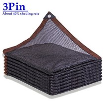 자바라천막 주차장캐노피 접이식천막블랙 HDPE 자외선 차단 차양 그물 전망대 쉼터 야외 페골라 캐노피 태, 01 3 Pin Net_03 1mx4m
