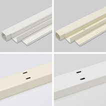 PVC랜닥트 랜선정리 전선정리 40-30 60-40 80-60 100-80, 1000×100×80(mm), 백색, 1개