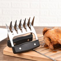 초고속 믹서기 고기 분쇄기 초퍼 미니 블렌더 미트 그란인더 2pcs 바베큐 포크 곰 발톱 포크 강한 뽑은 돼지 풀러 수동 과일 야채 슬라이서 커터 바베큐 액세서리, 2개