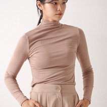 큐오엘 니트티 목폴라 터틀넥 반 목 폴라 이너 레이어드 슬림 기본 하프넥 니트