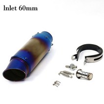 R6 레이싱 51mm 60mm 바이크 오토바이 sc 배기 파이프 GP 프로젝트에 적합 마이크로폴 머플러 탄소 섬유 DB 킬러 포함, 12 F-1