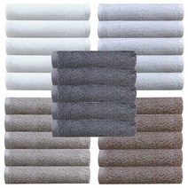 송월타월 호텔수건 크러쉬 150g 30수 면사 10p + 독일행주 1p 세트, 진회색, 랜덤 발송, 1세트
