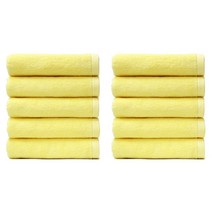 타월톡톡 호텔 고급 수건 30수 140g, 옐로우, 10장