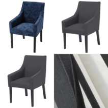 이케아 커버의자 SAKARIAS 사카리아스 팔걸이의자커버 스포르다 다크그레이