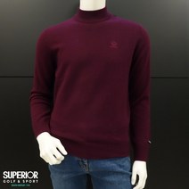 슈페리어 2001 구로점 SGF67 남성 겨울 부드러운 울100% 캐시미어 반폴라 티셔츠 SCA2402 매니져김희선