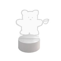 [참진바를정] 강아지무드등 곰돌이무드등 책상정리 강아지 곰돌이의 무드 무드등 침실침대 LED 스탠드 10대생일선물 20대여자생일선물, 곰돌이 스타일