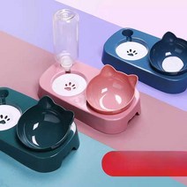 반려 동물 밥 그릇 강아지 고양이 매트세트, 화이트-스몰(8이하고양이및강아지용)