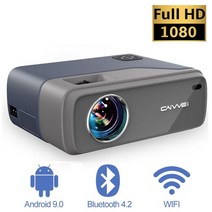 빔프로젝트 가정용빔프로젝터 빔프로젝터 미니빔프로젝터 eug 홈 시어터 프로젝터 스마트폰 android wifi ai smart tv 4k 1080p 풀 HD 비디오 프로젝터 쇼, a6ab-블루, 나는 플러그
