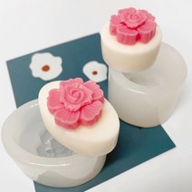 미니 타원 원형 장미 2종 수제몰드 1구 자체제작 핸드메이드 재료