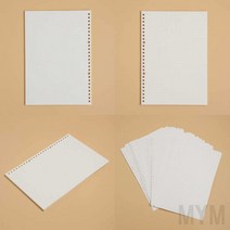 마이몰12 B5 26공 바인더 노트 속지 60매 모눈 26공바인더 바인더리필