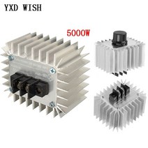 모터 컨트롤러 220V 5000W SCR 전압 조정기 속도 라이트 디밍 조광기 LED 조, 한개옵션0