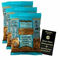 Tinkyada Organic Gluten-Free Brown Rice Pasta | Penne (12 Ounces) | 3 Count Plus Recipe Booklet Bund, 1